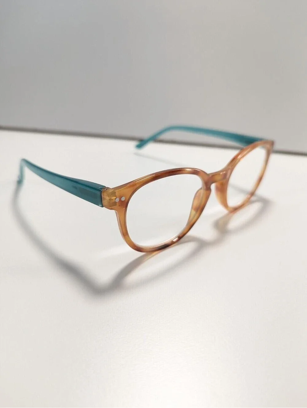 Foster Grant MS0623 Reading Eyeglasses Teal Tortoise Size: 50-20-139 FRAMES ONLY